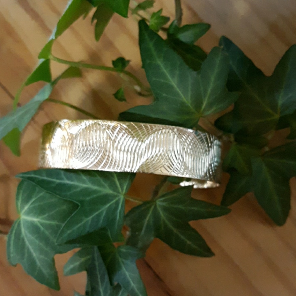 Gold Swirl Cuff Bracelet